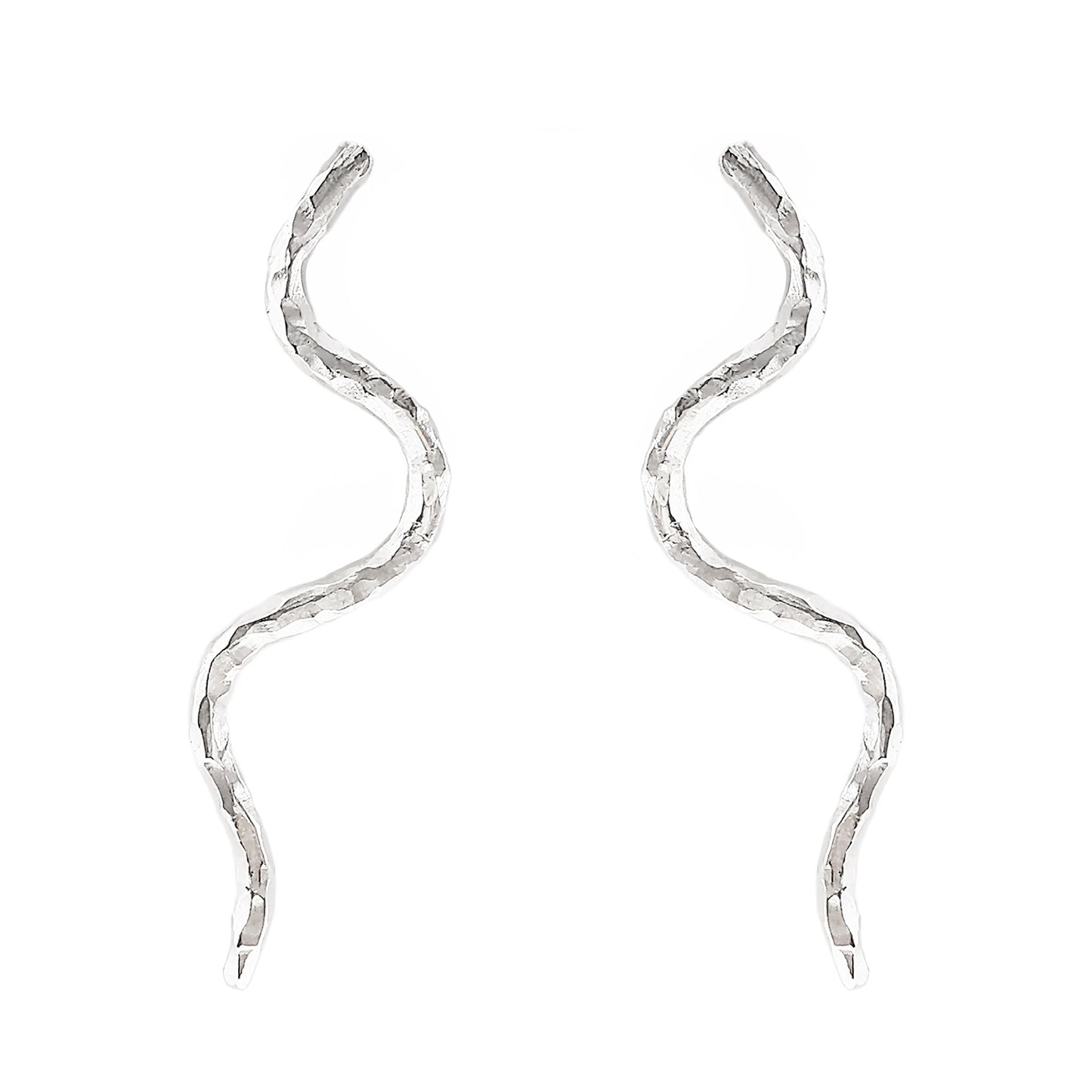 MEDIUM WAVE Øredobber Sølv