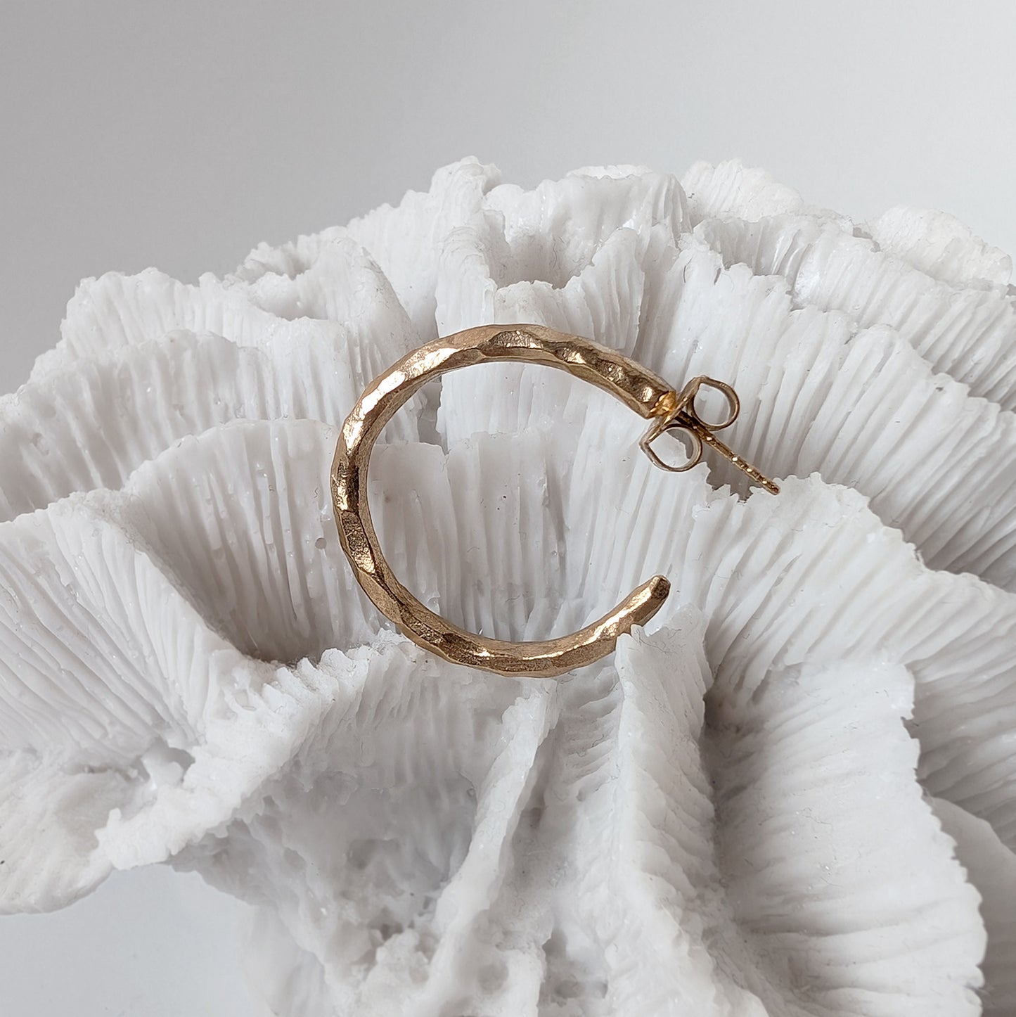 FLOW Øreringer Gullbelagt L