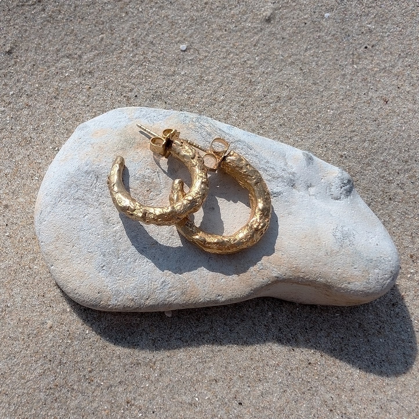 NATURE´S TREASURES Øreringer Gullbelagt M