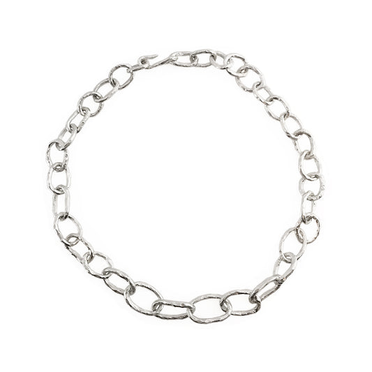 FLOW CHAIN NECKLACE SILVER