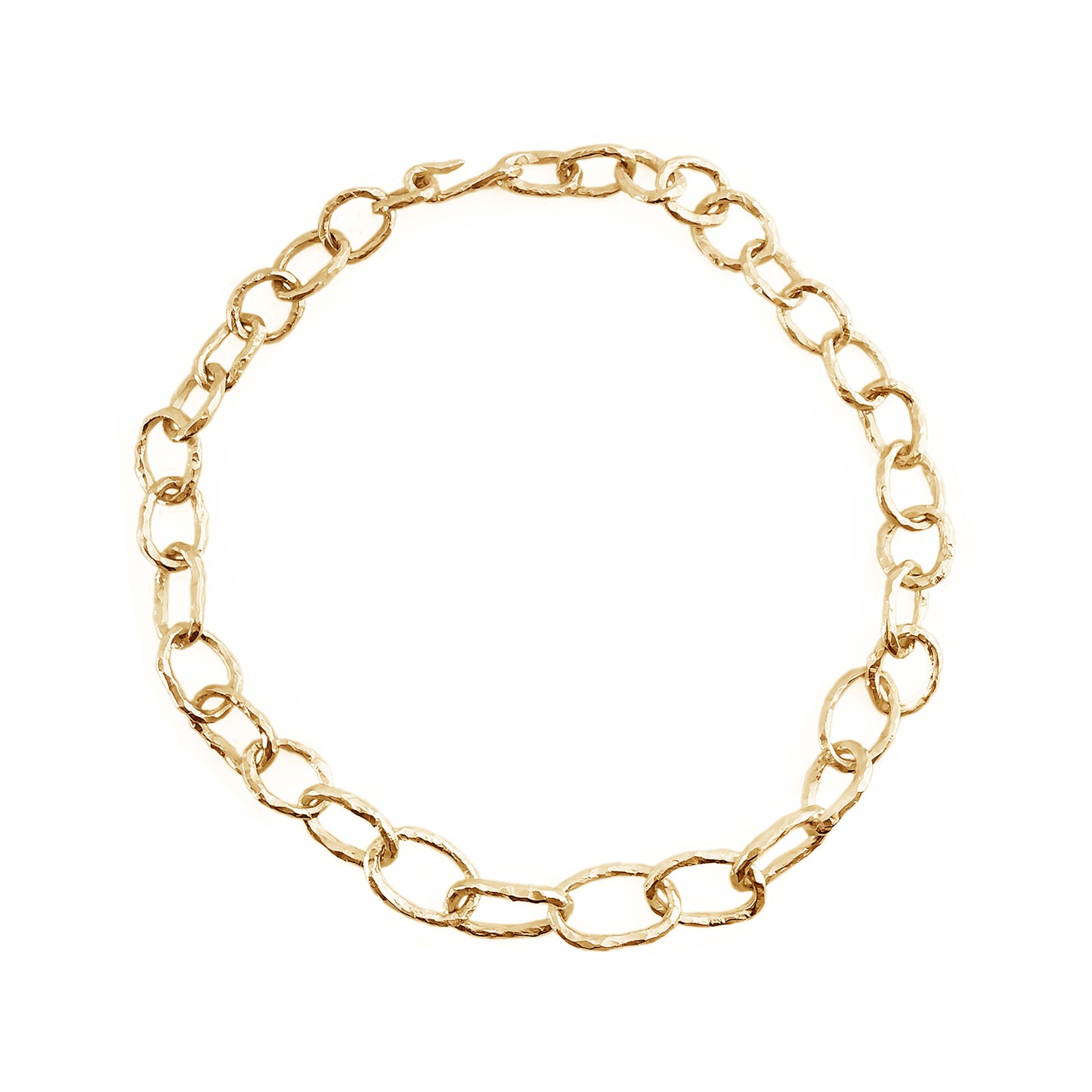 FLOW CHAIN Halskjede Gullbelagt