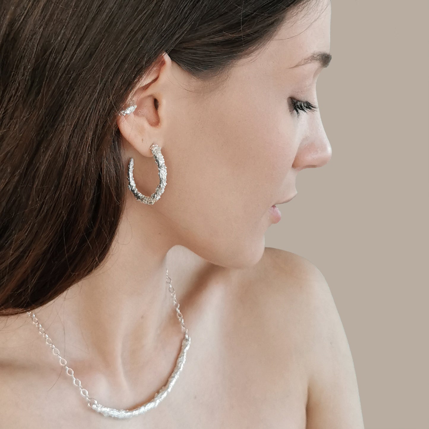 NATURE´S TREASURES Øreringer Sølv L