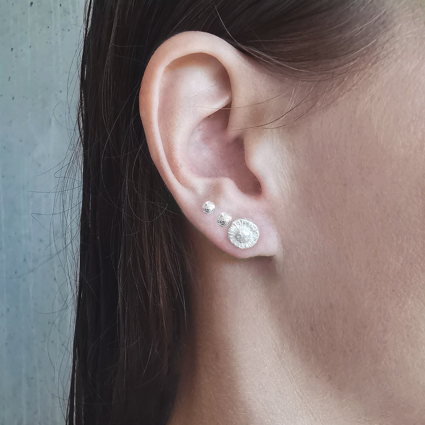 AURORA Øredobber sølv