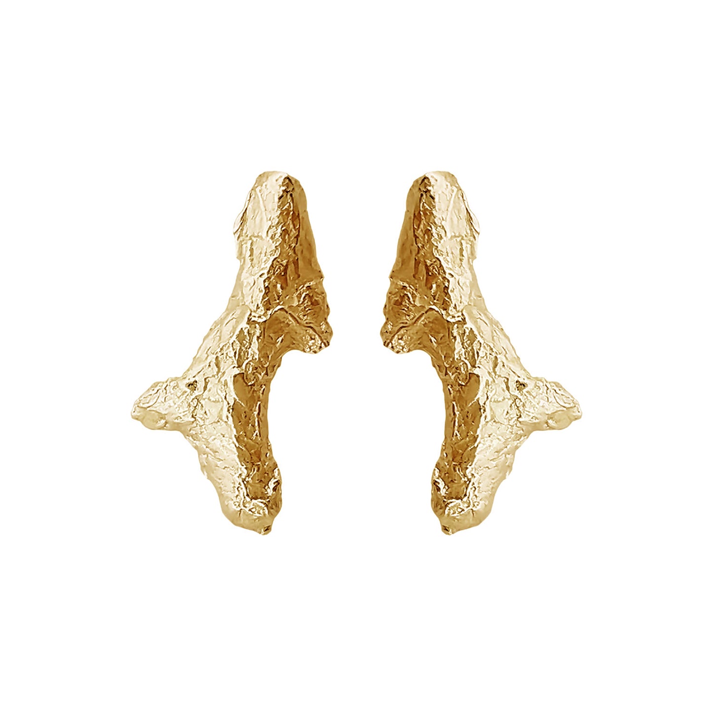 CORAL Øredobber Gullbelagt