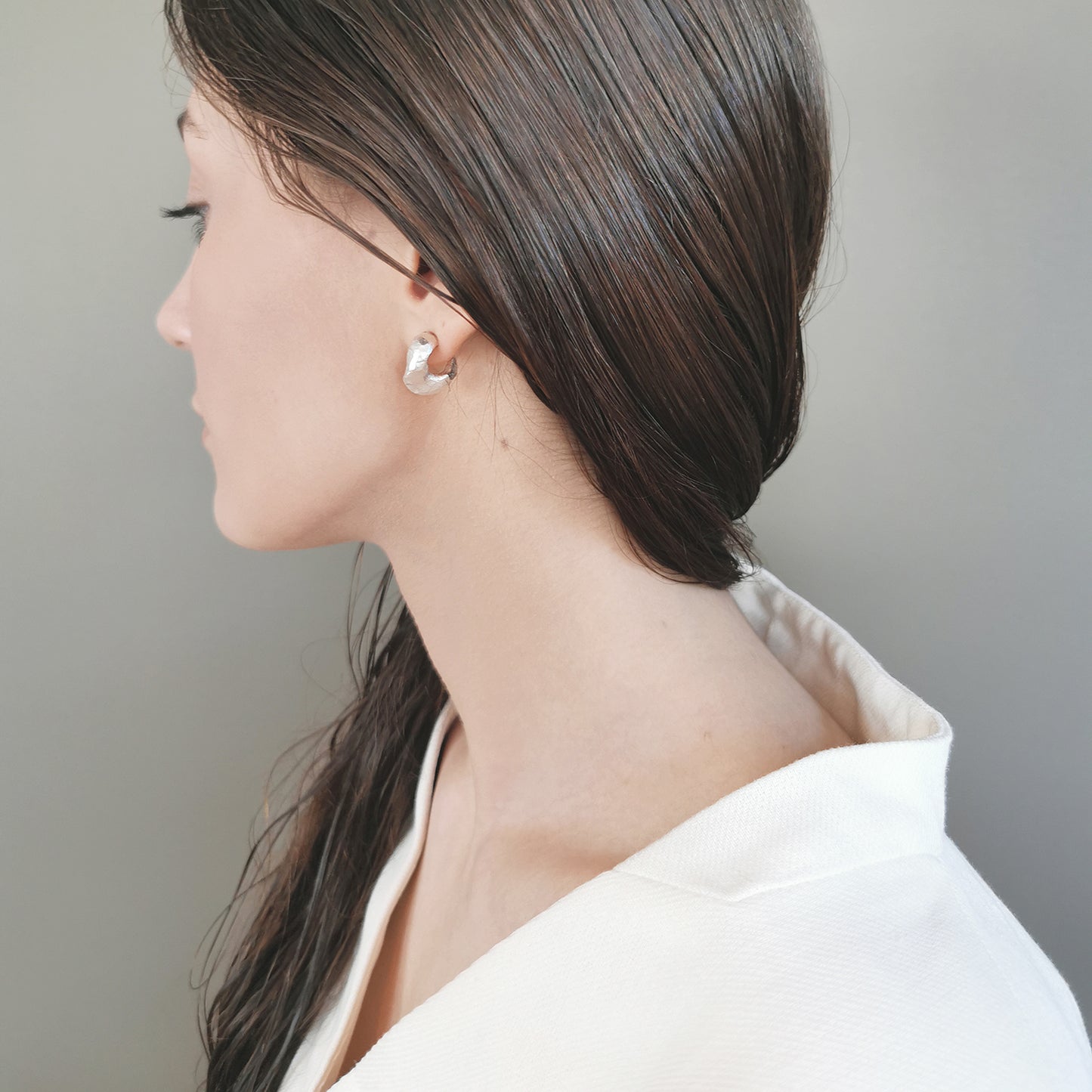 SURF Øreringer Sølv