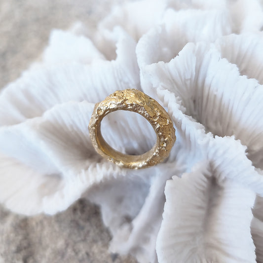 NATURE´S TREASURES Ring Gullbelagt
