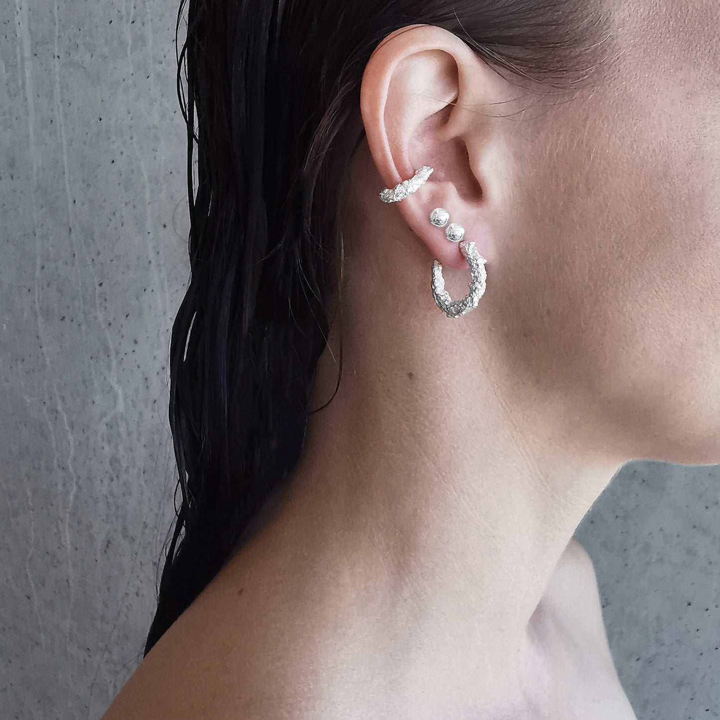 NATURE´S TREASURES Ear Cuff Sølv