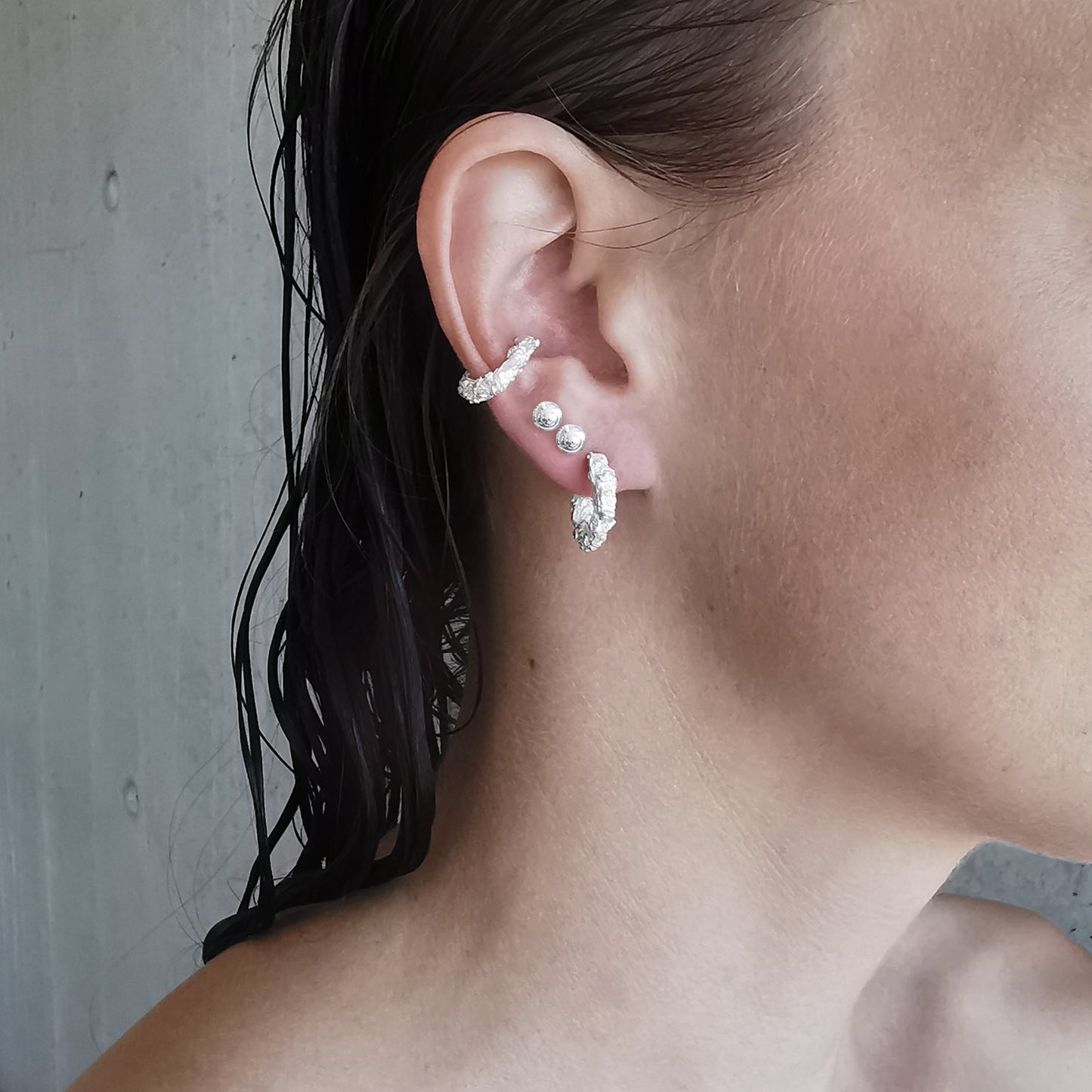 NATURE´S TREASURES Øreringer Sølv S