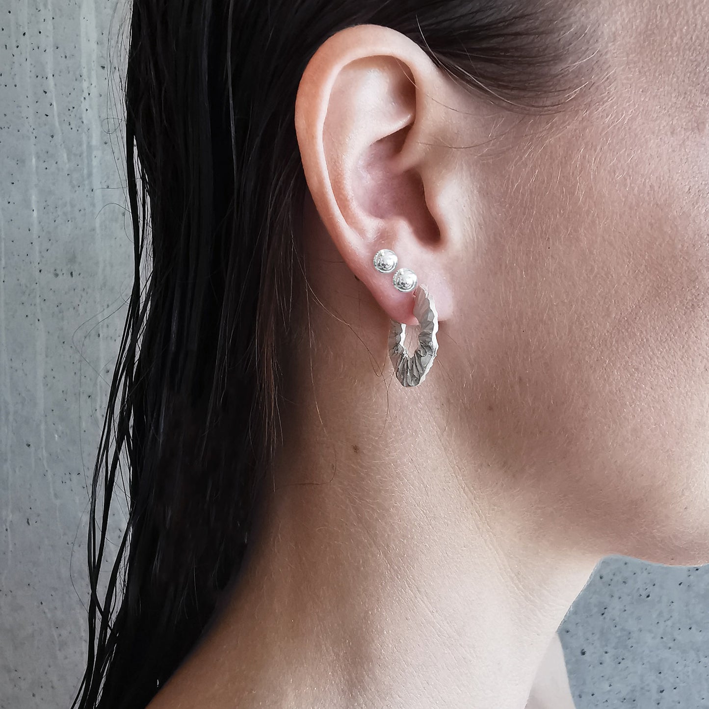 RING OF SUNSHINE Øreringer Sølv