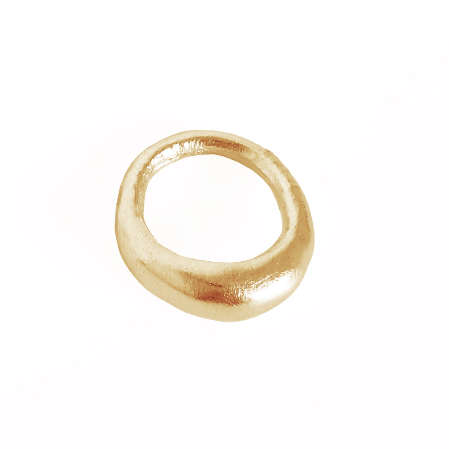 SAND CHUNKY Ring Gullbelagt