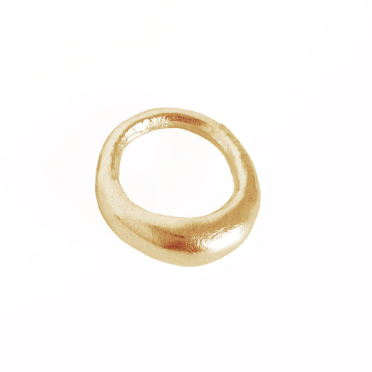 SAND CHUNKY Ring Gullbelagt