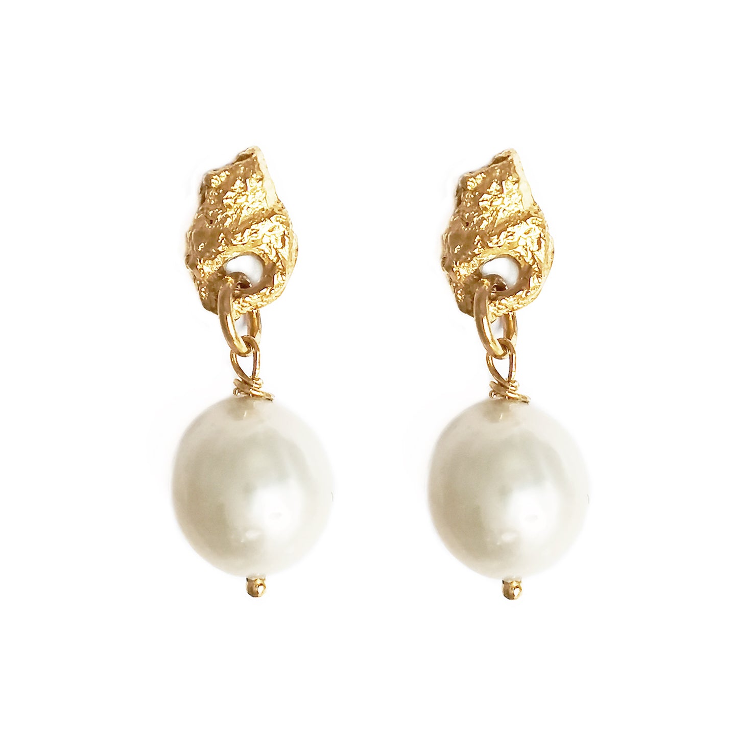 PEARL EARRINGS GOLD