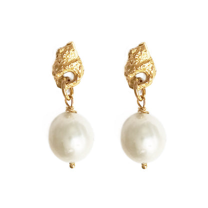 PEARL EARRINGS GOLD