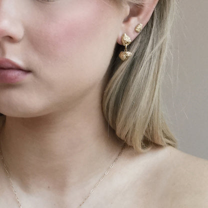 ROCKS EARRINGS GOLD