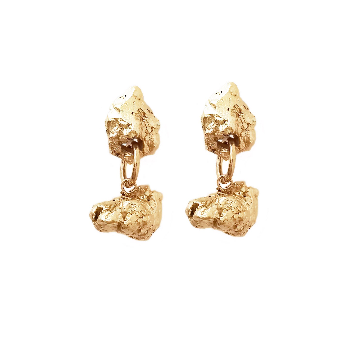 ROCKS EARRINGS GOLD