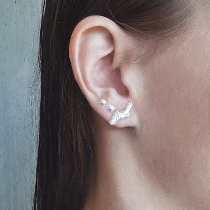 CORAL SILVER EARRINGS