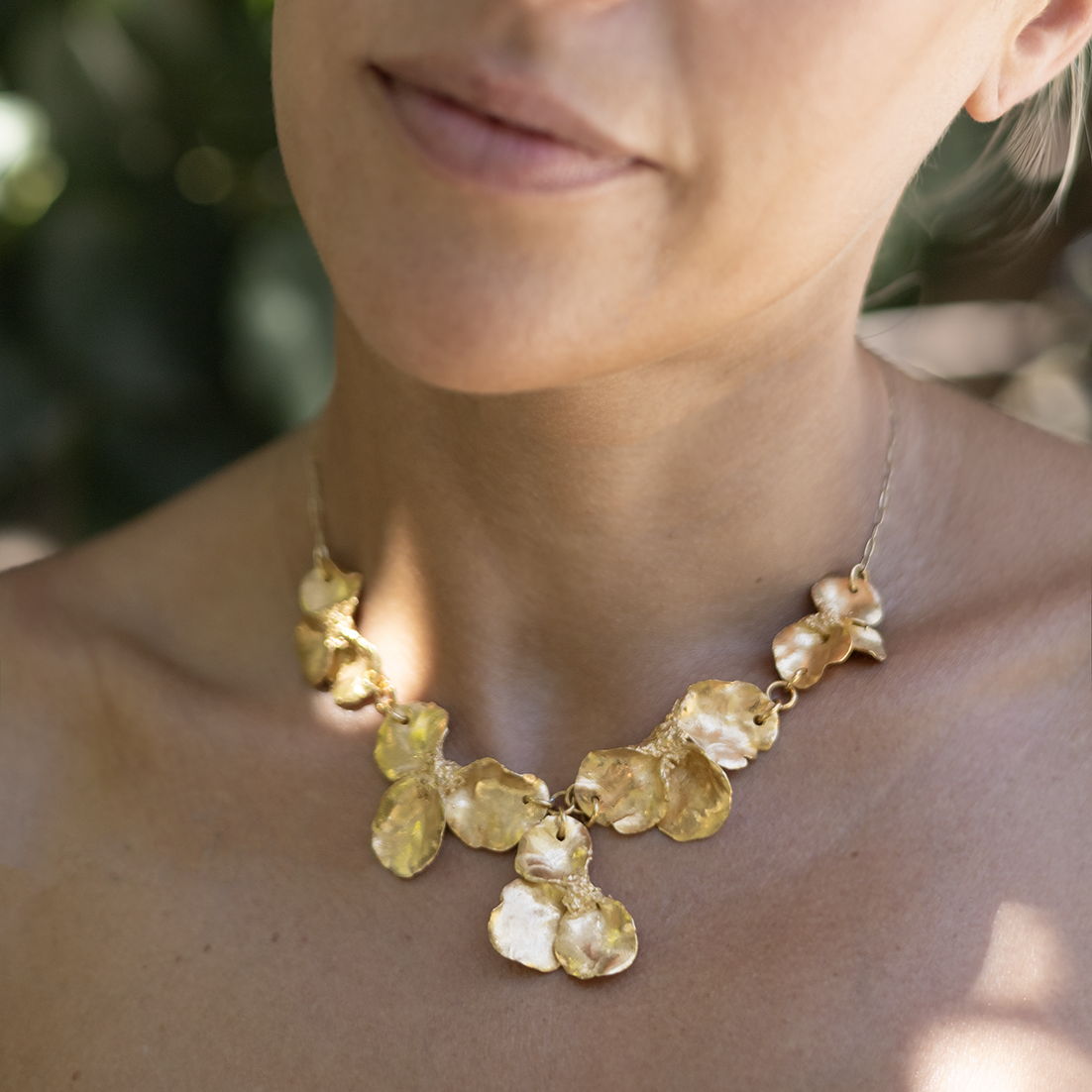 FLORAL NECKLACE GOLD