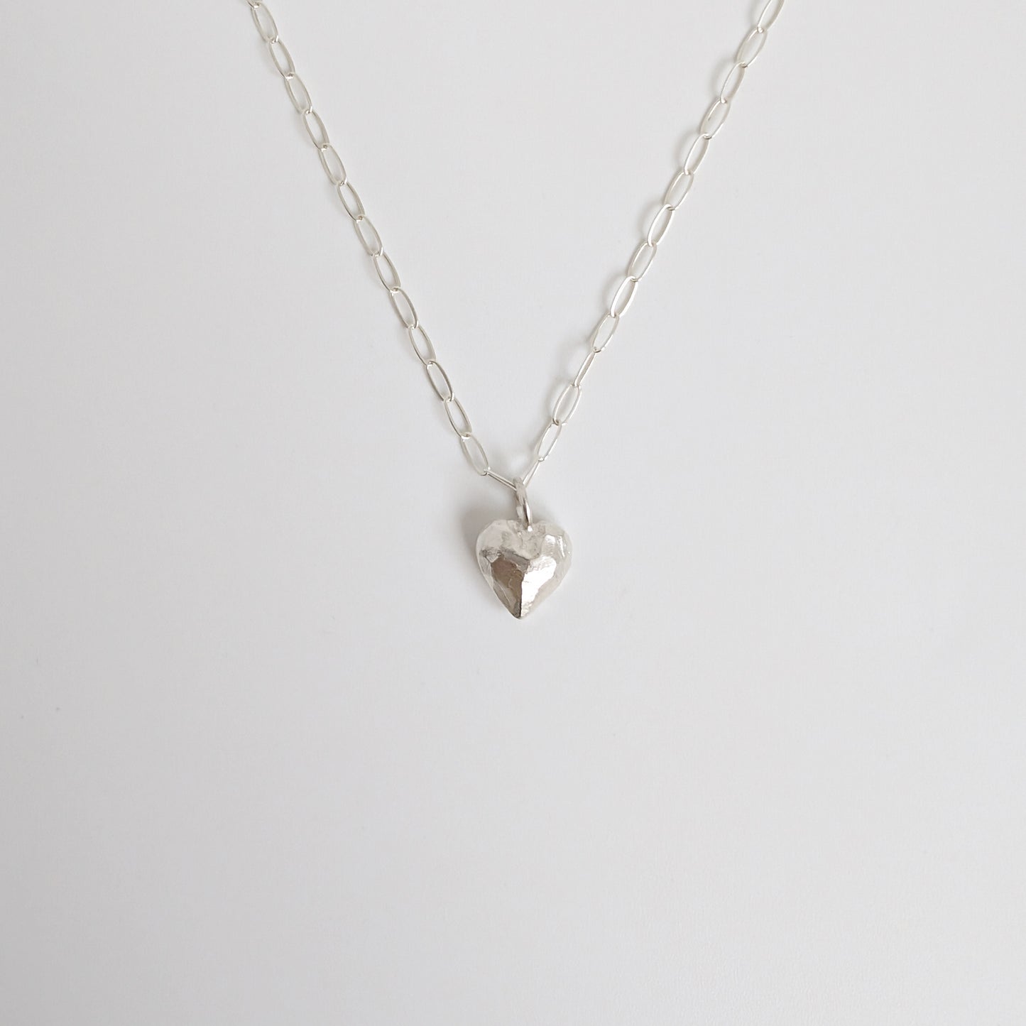 HEART NECKLACE SILVER M